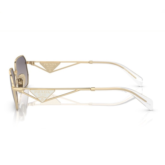 NEW PRADA POLIAMID BIO PRA51S ZVN30C SUNGLASSES PR A51S ZVN30C GOLD SPR A51 GREY - Picture 4 of 5